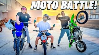 ZACK GOES AND MOTOBROO CALLED ME OUT TO A WHEELIE BATTLE ! | BRAAP VLOGS