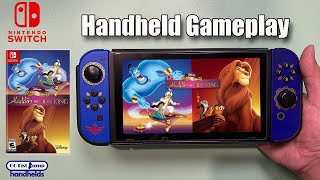 Disney Classic Games: Aladdin and The Lion King Nintendo Switch Gameplay Handheld