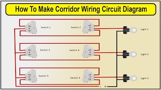 How To Make Corridor Wiring Circuit Diagram | corridor wiring