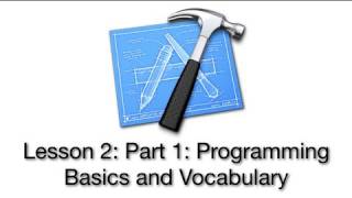 Objective-C Tutorial - Lesson 2: Part 1: Programming Basics and Vocabulary
