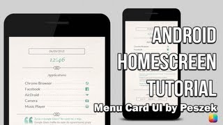 Menu Card UI (by Peszek) - Android Homescreen Tutorial
