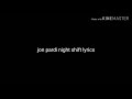 Jon Pardi Night Shift Lyrics