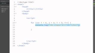 5 Daily JavaScript For loops