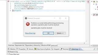 How to resolved maven archetype errors in eclipse enterprises IDE
