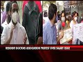 delhi doctors protesting against no pay go on indefinite hunger strike