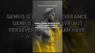 Genius is divine perseverance #shorts #viral #motivational