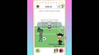 BRAIN TEST 4: LEVEL 90 Jenny must score a goal