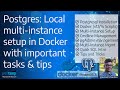 Postgres DB multi-instance (v12 and v14) setup in docker with pgAdmin based management