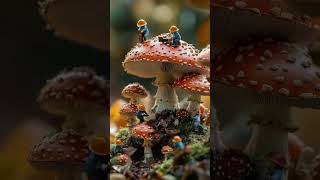 Tiny workers and a sparkling mushroom!Watch them restore the enchanted forest. #TinyPeople #Magical