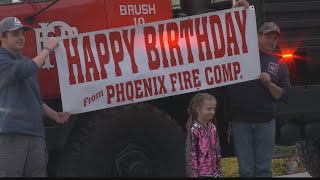 Fire Department Makes Surprise Birthday Visits