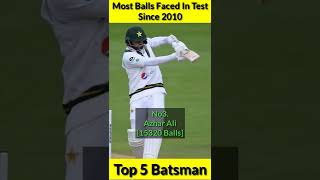 Most Balls Faced In Test Since 2010 🤔 Top 5 Batsman 😱 #shorts #viratkohli #cheteshwarpujara #joeroot