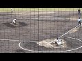 長崎日大高校先発バッテリーの投球練習／ピッチャー：種村隼・キャッチャー：勝野凌空　～第149回九州地区高校野球大会・準決勝～