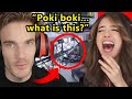 Pewdiepie Reacts to Pokimane Room Tour