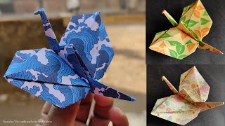 Tutorial- Origami Flapping Crane with Butterfly wings