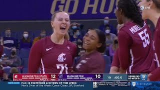 WSU WBB: Johanna Teder's halfcourt heave vs. UW! 1/30/22