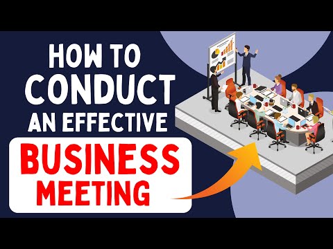 How to conduct an effective business meeting