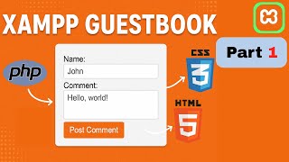 Create a PHP Guestbook with XAMPP Part 1 | HTML & CSS Tutorial #php #html #coding #programming #easy