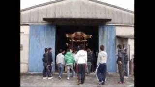 太平寺先代地車小屋移動