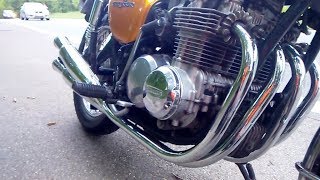 Ausfahrt mit der Honda CB 500 Four 1973 K1.