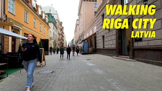 Walking RIGA Latvia City 2021 !!! 4K Walking Tour Riga Latvia !!!