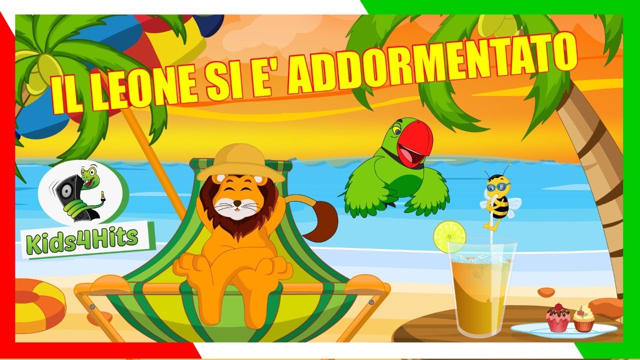 I Bambini E Gli Animali: Il Leone Si è Addormentato ( Kids4Hits) - YouTube