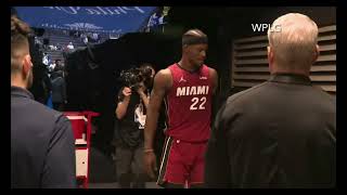 Jimmy Butler said something on Tobias Harris after Heat won - Heat vs 75ers