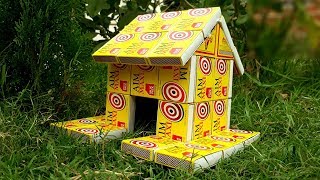 How to make house from matchbox | house making from waste matchbox | reuse old matchbox.