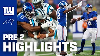 New York Giants Top Plays vs. Carolina Panthers | 2023 Preseason Week 2