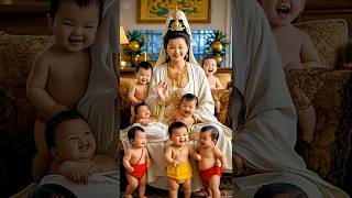 送子觀音 多子多福#观世音菩萨 #福報 #见者好运 #cute #baby #guanyin #财运 #佛教 #佛禅 #健康 #love #buddha #shorts #阿彌陀佛 #lucky #佛