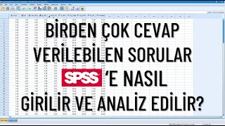 Birden Çok Cevap Verilebilen Soruların SPSS'e Eklenmesi ve Pratik Yoldan Analizi