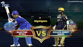 RR vs KKR 15th Match Highlights in IPL 2018|Kolkata Knight Riders won by 7 wkts