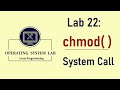 chmod System Call Program in Linux || Program