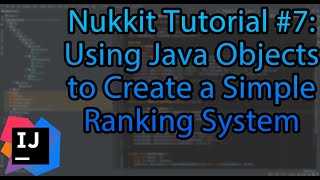 Nukkit Tutorial #7: Using Java objects to create a simple rank system