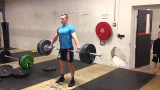 TNG snatch grip deadlifts: 100 x 5 reps by Björgvin Karl Gudmundsson