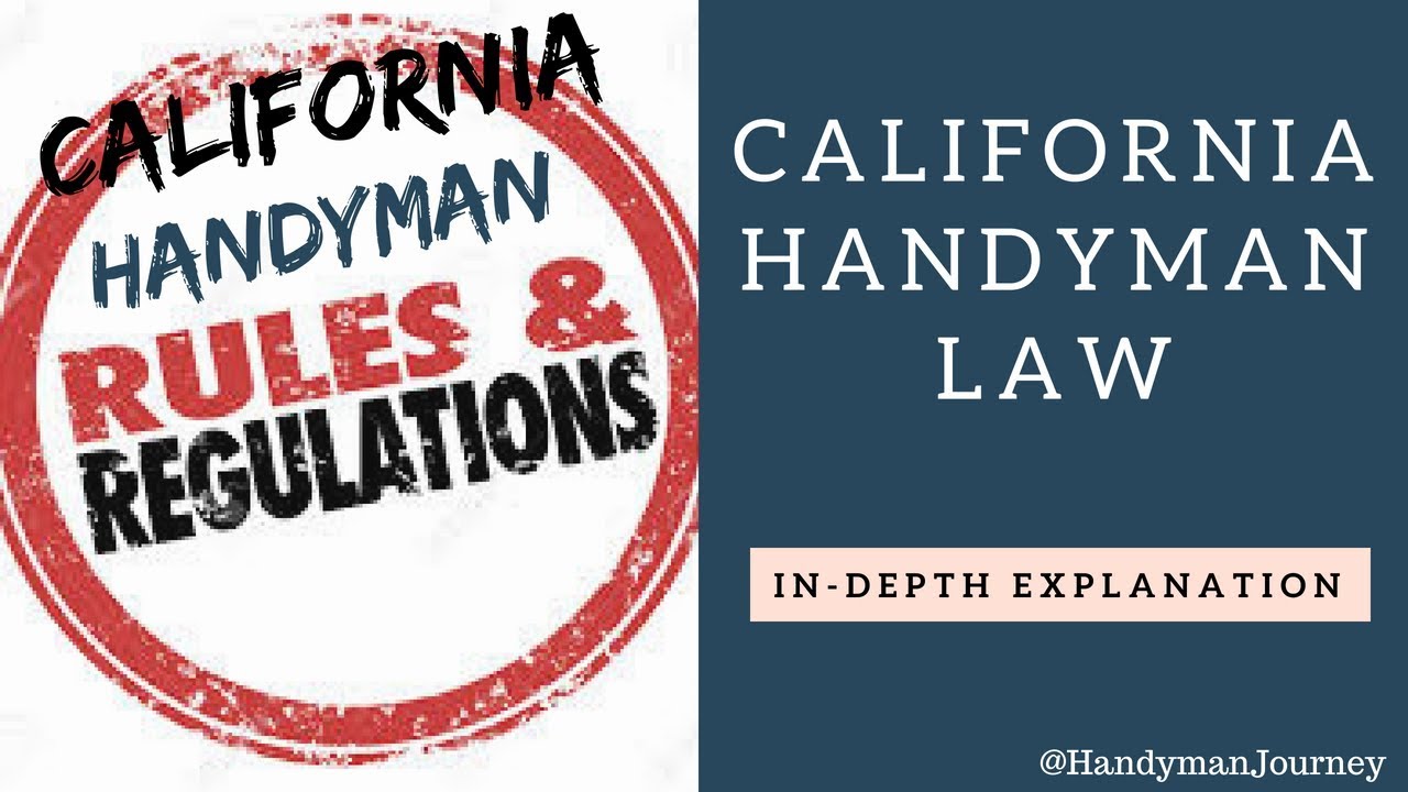 Does A Handyman Need A Business License In California - Business Walls