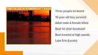 Lorain County boat crash leaves 2 dead