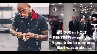 Tory Lanez Balls out at Store and Drops $35,000 after employee tries to play him like he's Broke.