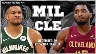 Milwaukee Bucks vs Cleveland Cavaliers Full Game Highlights | Dec 29 | 2024 NBA Season