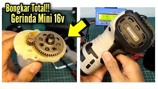 Bongkar Cordless Gerinda Mini 16v Ironhoof Brushed Mini Grinder yg Banyak Pembelinya