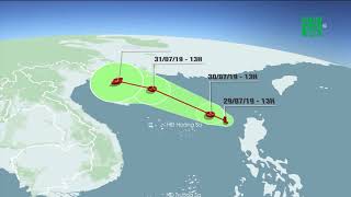 Xuất hiện vùng thấp trên biển đông hướng vào Việt Nam | VTC14