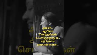 ஆயிரம் சொந்தங்கள் உடனிருந்தாலும் ஈடு செய்ய முடியாத உறவு.... அம்மா