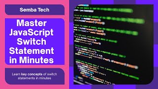 Mastering the switch statement in JavaScript #javascript #programming #webdevelopment #tutorials
