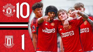 UNITED SCORE 10 GOALS 🤯🔥 | Man Utd U21 10-1 Stoke City U21 | Highlights