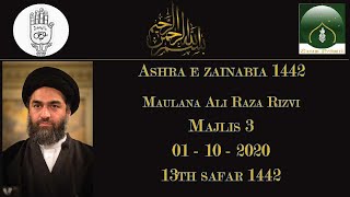 Majlis 3 | Ashra e Zainabia 1442 | Maulana Ali Raza Rizvi Sahab