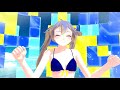 【mmd】水着ウヅキで「かいしんのいちげき」