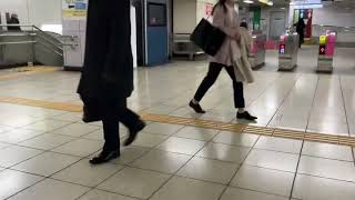 丸ノ内線国会議事堂駅ホームから千代田線方面へのエスカレーターまで