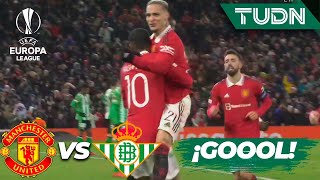 ¡DE ENSUEÑO! ¡Antony marca un golazo! | Man United 2-1 Betis | UEFA Europa League 22/23 | TUDN