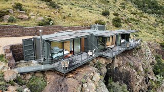 BREATHTAKING! Off-grid Shipping Container Weekend GETAWAY