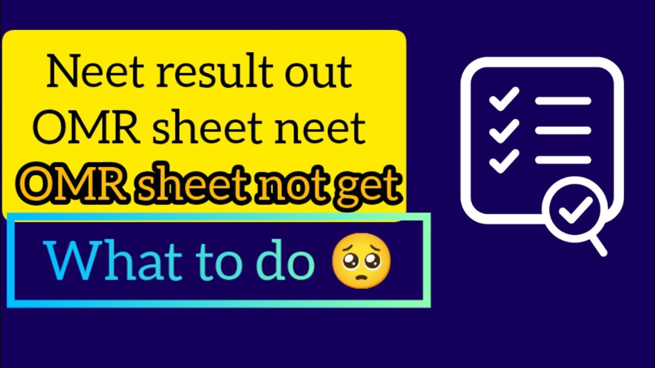 How To Download Omr Sheet Neet.nta Sent Neet Omr Sheet In Mail 💌 Id.how ...