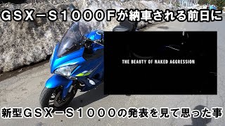 [モトブログ] 新型GSX-S1000の発表を見た翌日に思った事[GSX-S1000F]